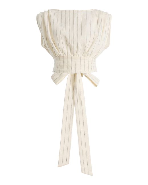 Merlette Natural Shaan Linen Top