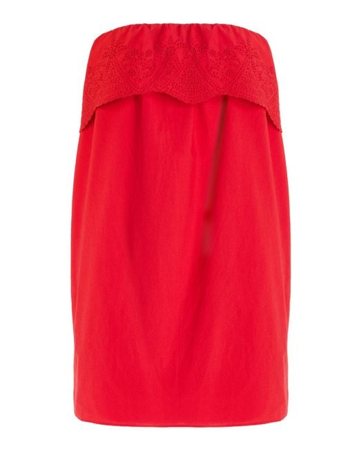 strapless open back dress Posse Marlow Fluttered Dress main image 1
