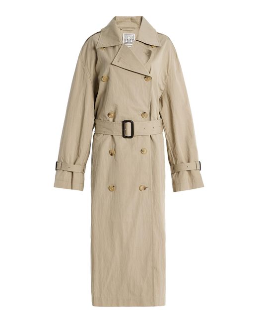 Totême  Natural Cotton-Blend Trench Coat