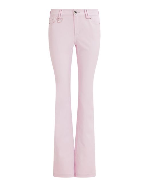 Aje. Pink Morgan Faux Leather Slim Pants