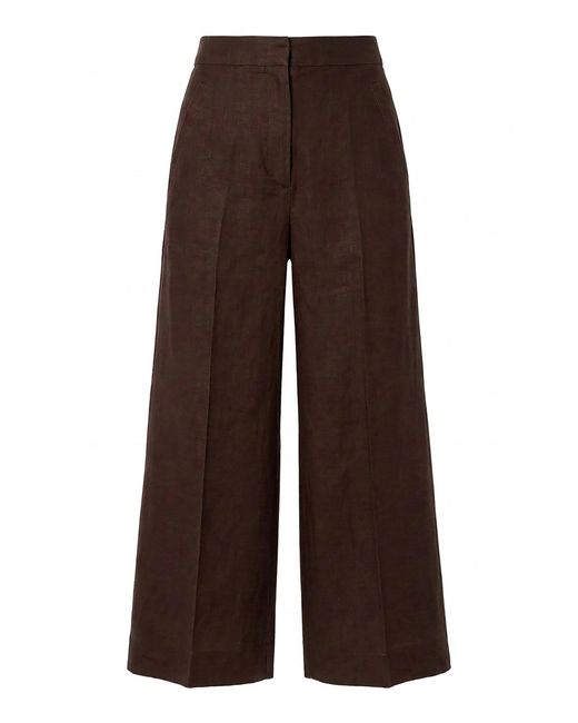 ANDRES OTALORA Brown Renasciente Linen Culotte