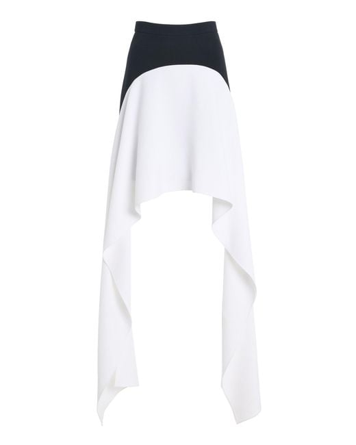 Michael Kors White Cascade Jersey Mini Skirt
