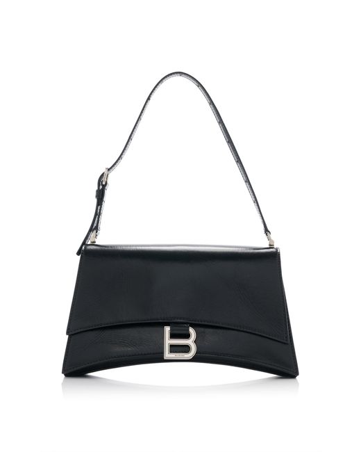 Balenciaga Black Small Crush Sling Leather Bag