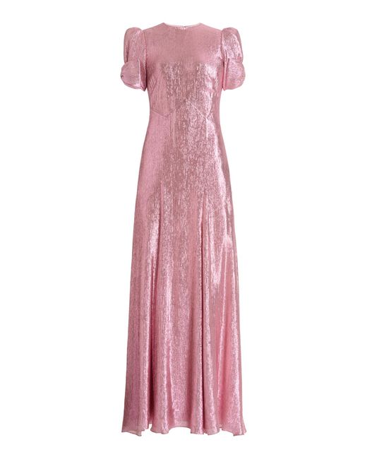 The Vampire's Wife Pink The American Lamé Maxi Dress