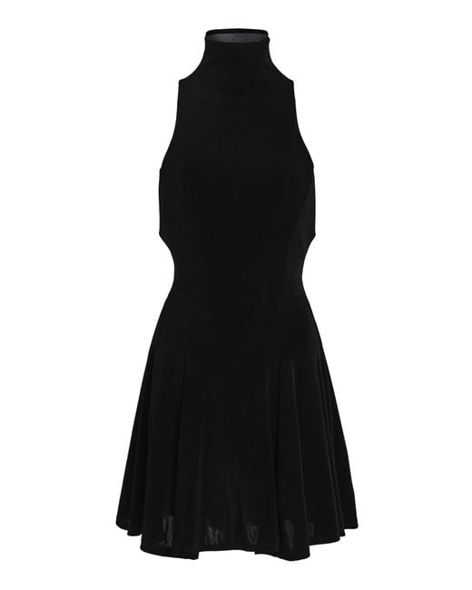 Mirror Palais Black Christy Supermodel Knit Mini Dress
