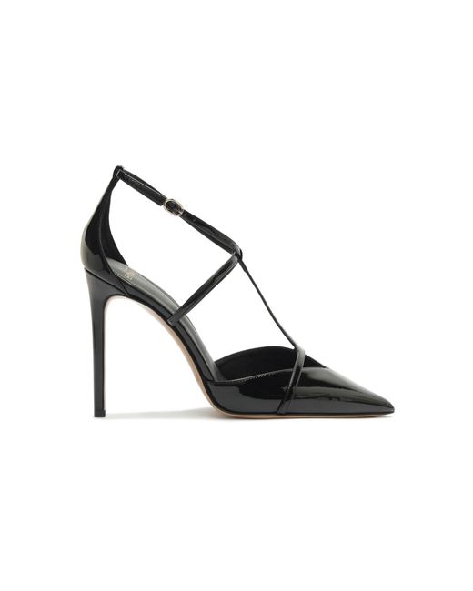Alexandre Birman Black Serena Leather Pumps