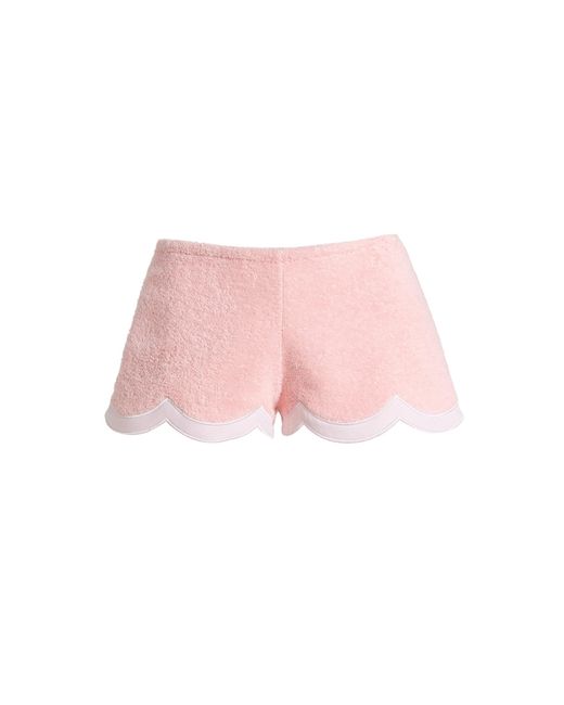 La Veste Pink Exclusive Waves Cotton Mini Shorts