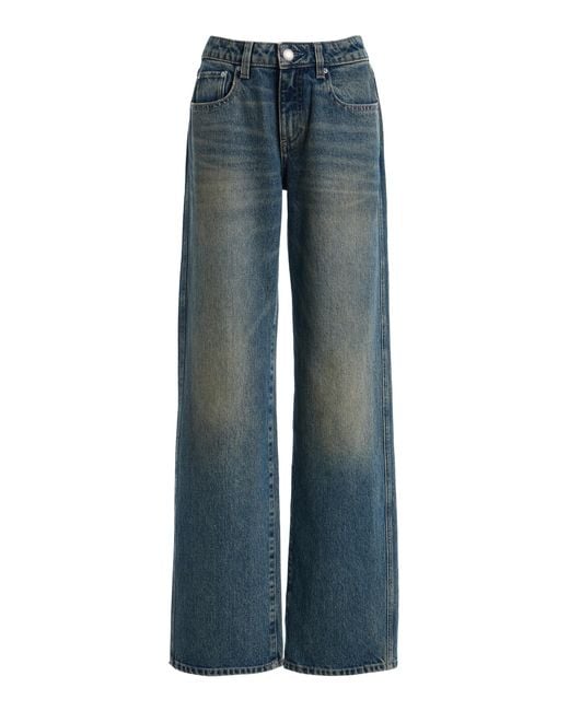 DL1961 Blue Drue Low-Rise Straight-Leg Jeans