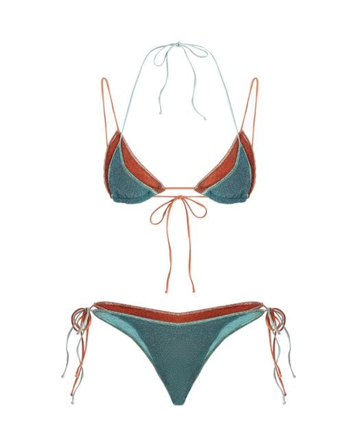 Oseree Blue Exclusive Double Microkini