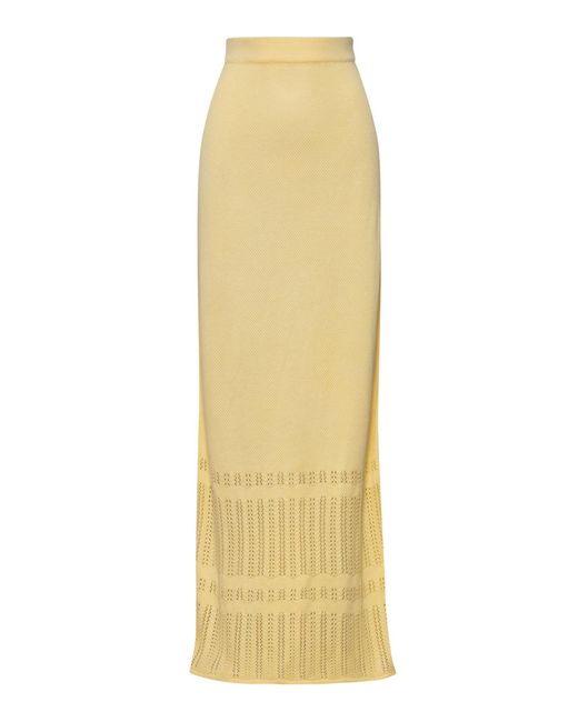 Baobab Yellow Corsica Knitted Skirt