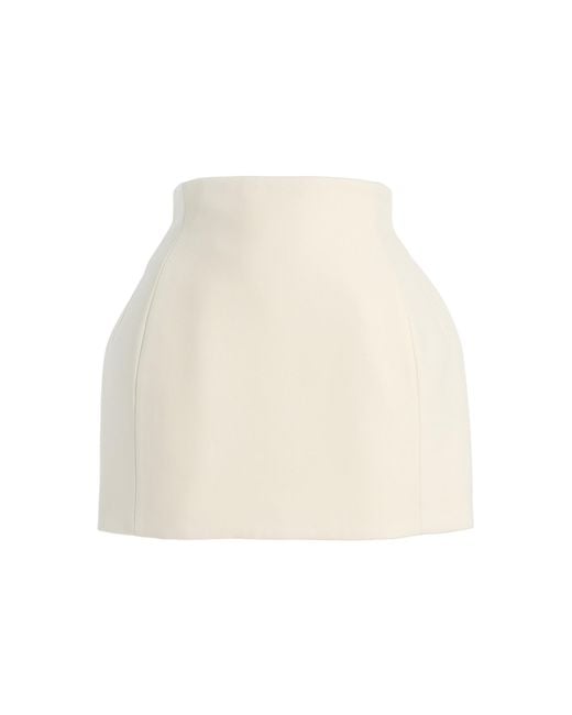 Wardrobe NYC Natural Rhw Sculpted Skirt Mini