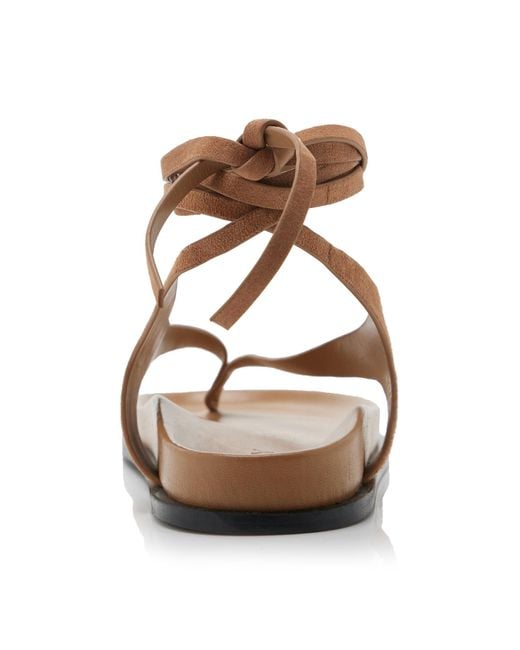 A.Emery Brown Shel Suede Sandals
