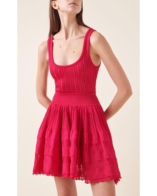 Alaïa Pink Crinoline Mini Dress
