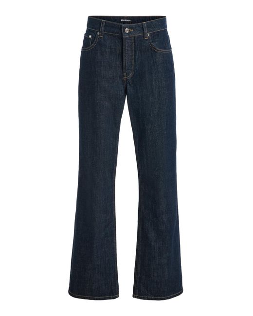 EB DENIM Blue Rowan Rigid Mid-Rise Flared-Leg Jeans