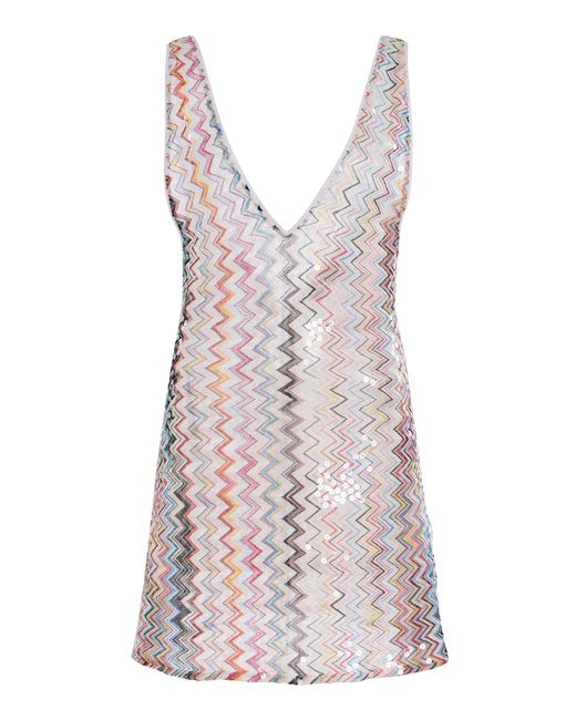Missoni Multicolor Knit Cover-Up Mini Dress