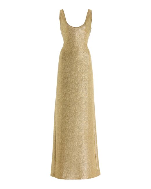 Franchise Natural Exclusive La Isla Nina Metallic Jersey Maxi Dress