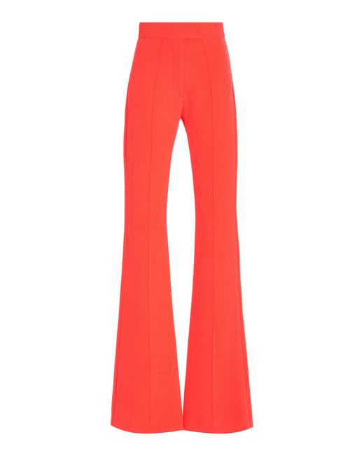 Alex Perry Marden Stretch Crepe Flared Pants | Lyst