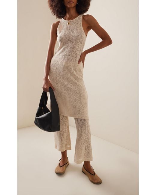 BITE STUDIOS White Whisper Organic Cotton Lace Midi Dress