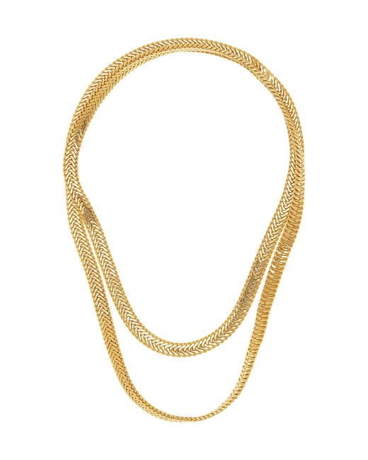Sylvia Toledano Metallic Snake 22k Gold-plated Necklace