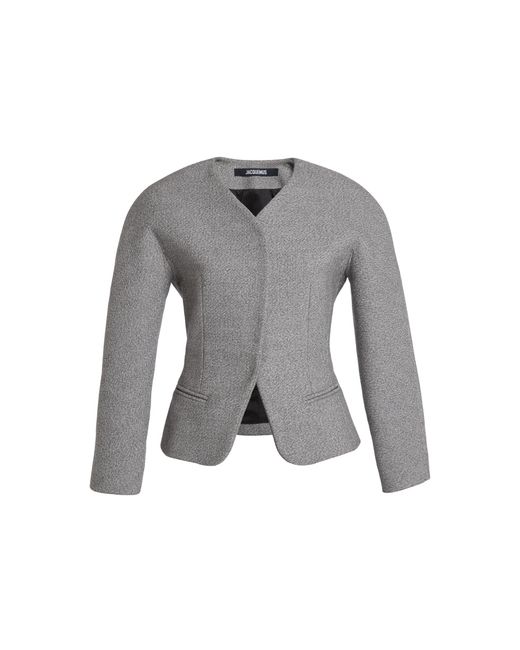 Jacquemus Gray Ovalo Crepe Petite Jacket
