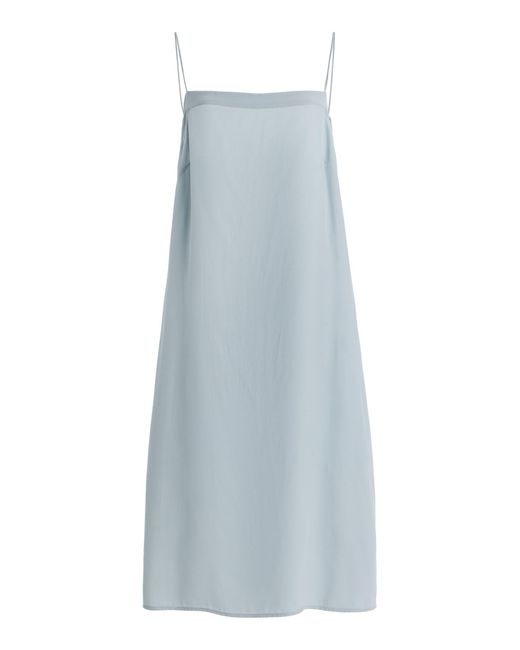 Kamperett Blue Exclusive Silk Slip Dress