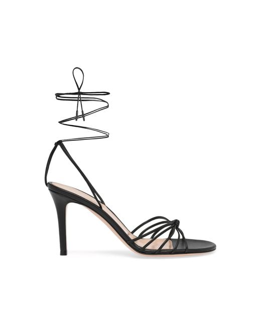 Gianvito Rossi Metallic Gwyneth Leather Sandals