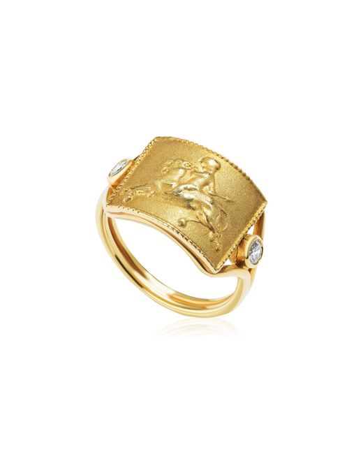 RENATO CIPULLO Metallic Diamond Grifone Ring
