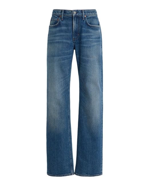 Citizens of Humanity Blue X Bloom Farm Exclusive Genova Rigid Low-Rise Bootcut Jeans