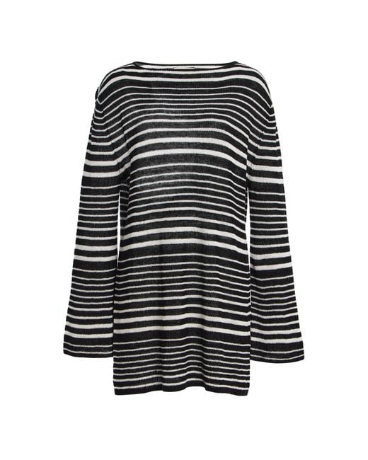 ELCE Black Exclusive Aura Linen Mini Dress