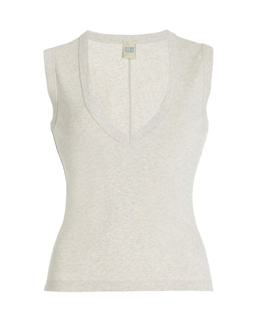 Flore Flore White Dewi Cotton Tank Top