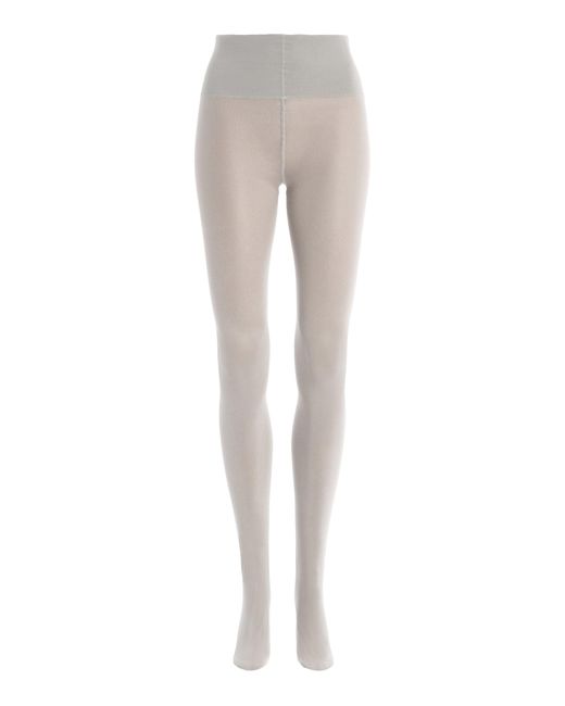 Swedish Stockings White X Leandra Medine Cohen Geri Glossy Tights