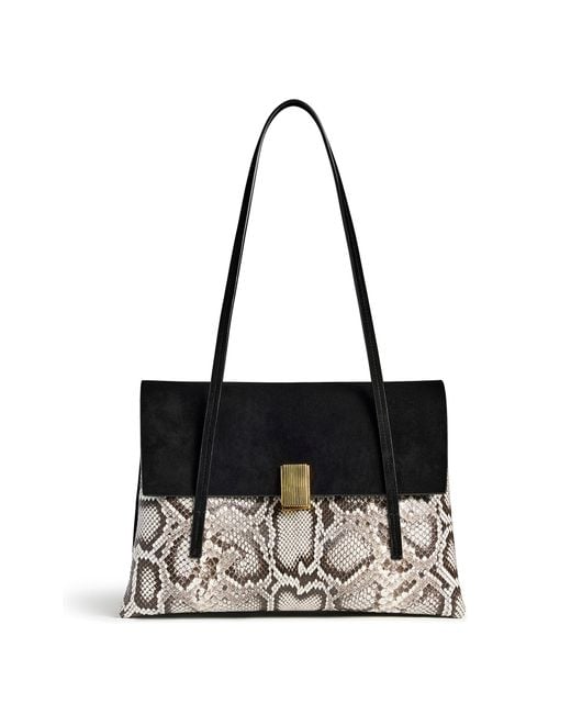 Khaite Black Soft Blake Shoulder Bag