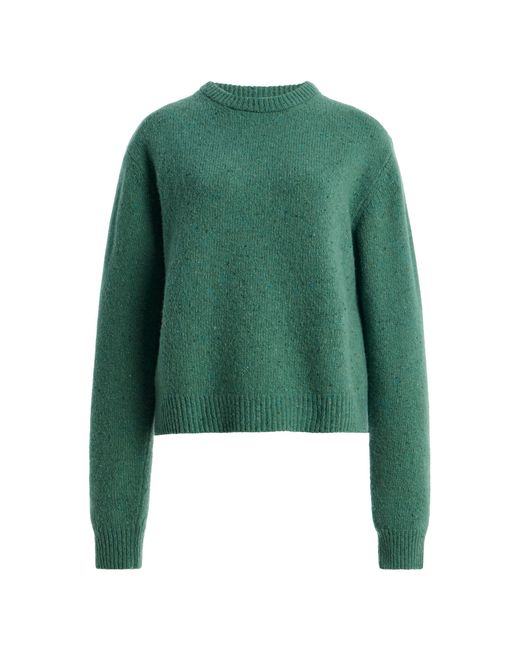 Rohe Green Fitted Wool-blend Mouliné Sweater