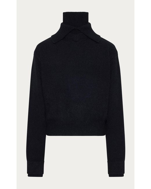 OSSOU Blue Vana Alpaca-Wool Sweater