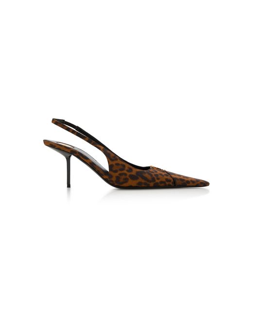 Saint Laurent Multicolor Babylone 75 Slingback Pumps
