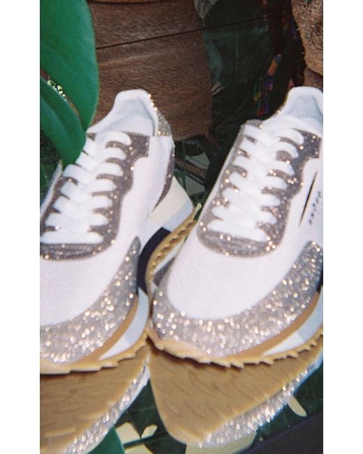 GHOUD VENICE Natural Rush Starlight Mesh & Glitter Sneakers