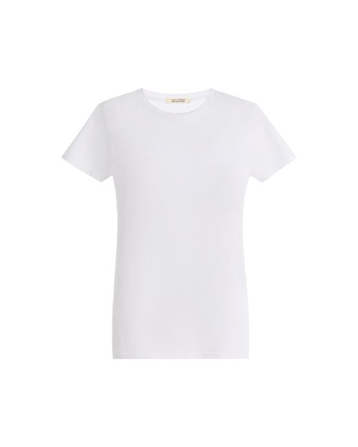 Nili Lotan White Lana Crewneck Cotton T-Shirt