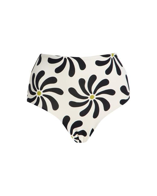 Cala De La Cruz White Exclusive Elisa High-Rise Bikini Bottom