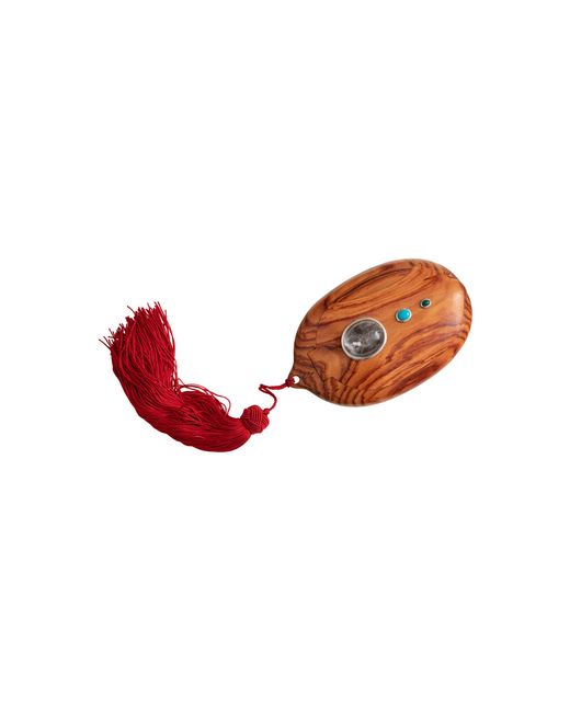 Emanuele Pantanella Design Red Palmyra Clutch