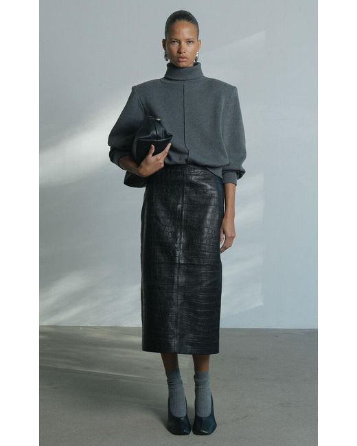 ARAKII Gray Exclusive Structured Rib Knit Sweater