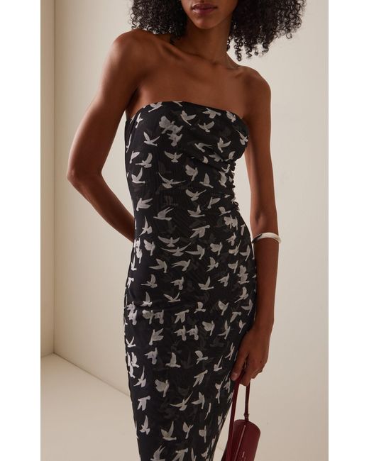 Stella McCartney White Ruched Mesh-Jersey Maxi Dress