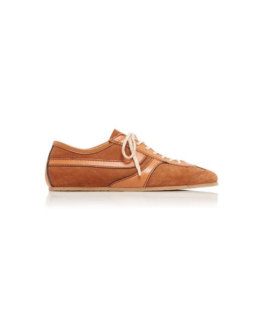 Dries Van Noten Natural Suede Sneakers