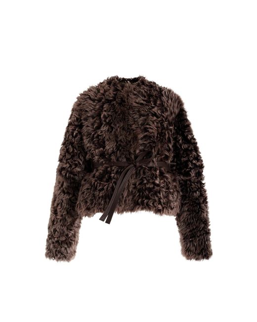 Ulla Johnson Black Yulia Reversible Shearling-leather Jacket