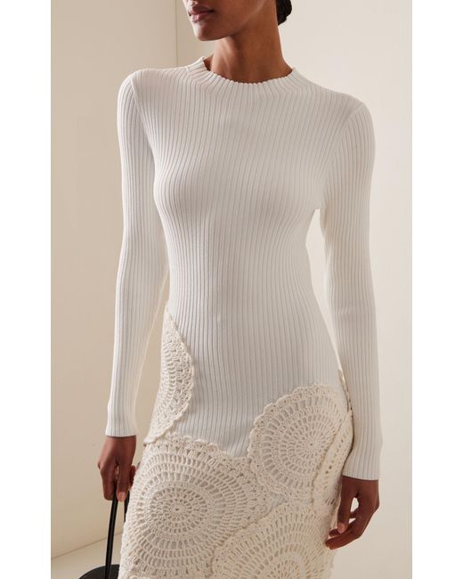 aje mosaic crochet midi dress AJE Mosaic Crochet Midi Dress,  Worn once for an