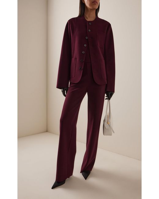 Birrot Purple Exclusive Lay4 Crepe Jacket