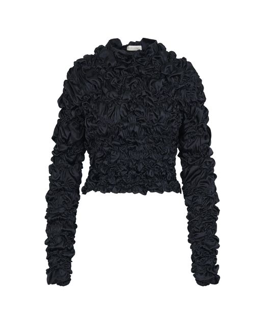 Heirlome Black Joni Silk Satin Top