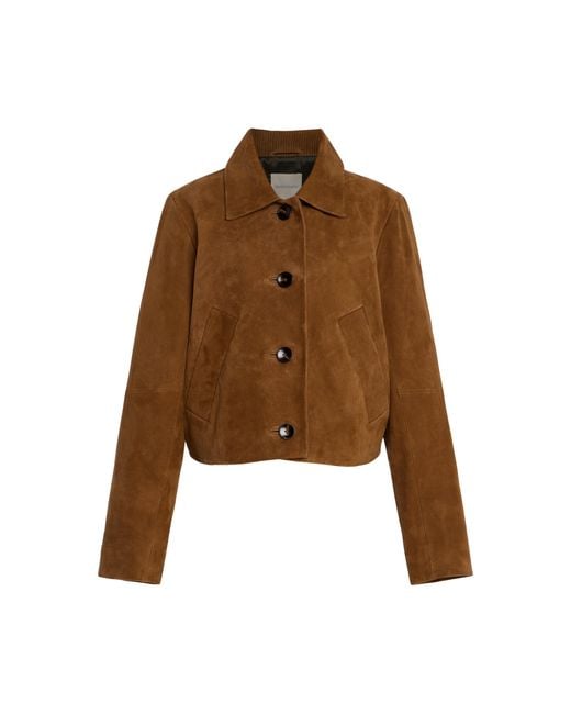 FAVORITE DAUGHTER Brown Small Town Girl Suede Jacket