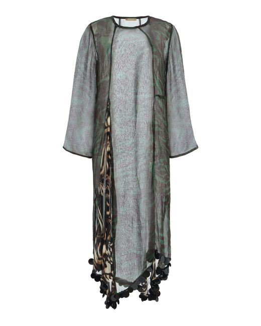 Chan Luu Gray Camille Maxi Dress