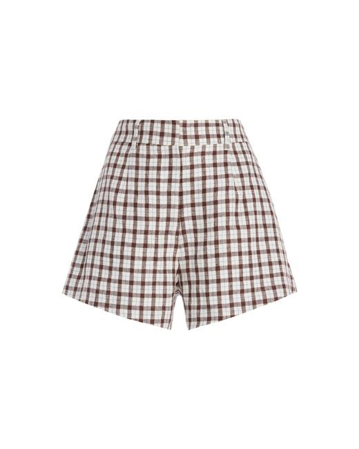 Posse White Exclusive Bobby Linen Shorts