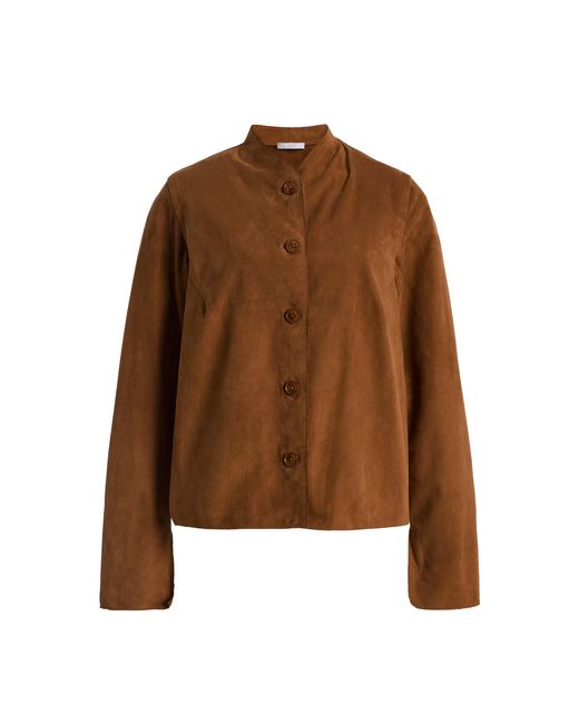 All Three Brown Emanuelle Raw Leather Jacket